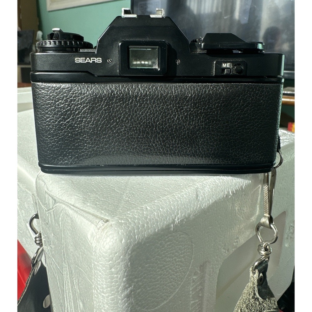 Sears KS-2 35mm Film SLR Camera w/ Sears 50mm f1.7 35mm 28mm Lens Flash Bag EUC - Picture 6 of 16